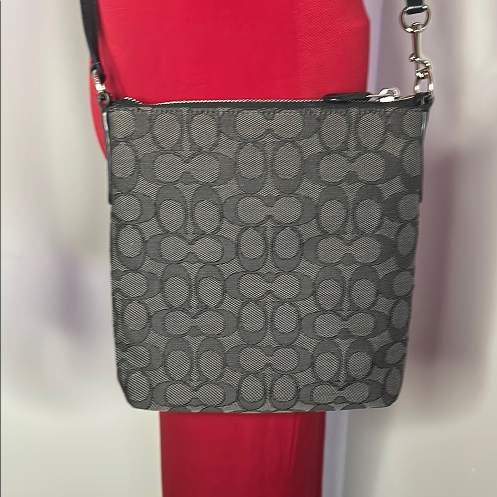 Coach, Messenger Logo Brown and Tan Crossbody Bag - Picture 6 of 6